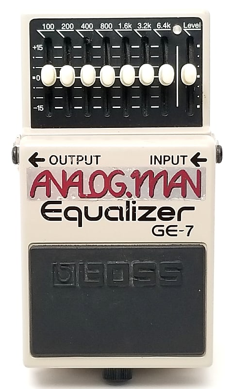 used Analogman Modded Boss GE-7 Equalizer, Very Good Condition | Reverb