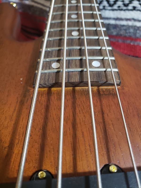 SX ELECTRIC BASS 4 STRING ARCHED BODY NATURAL SATIN FINISH