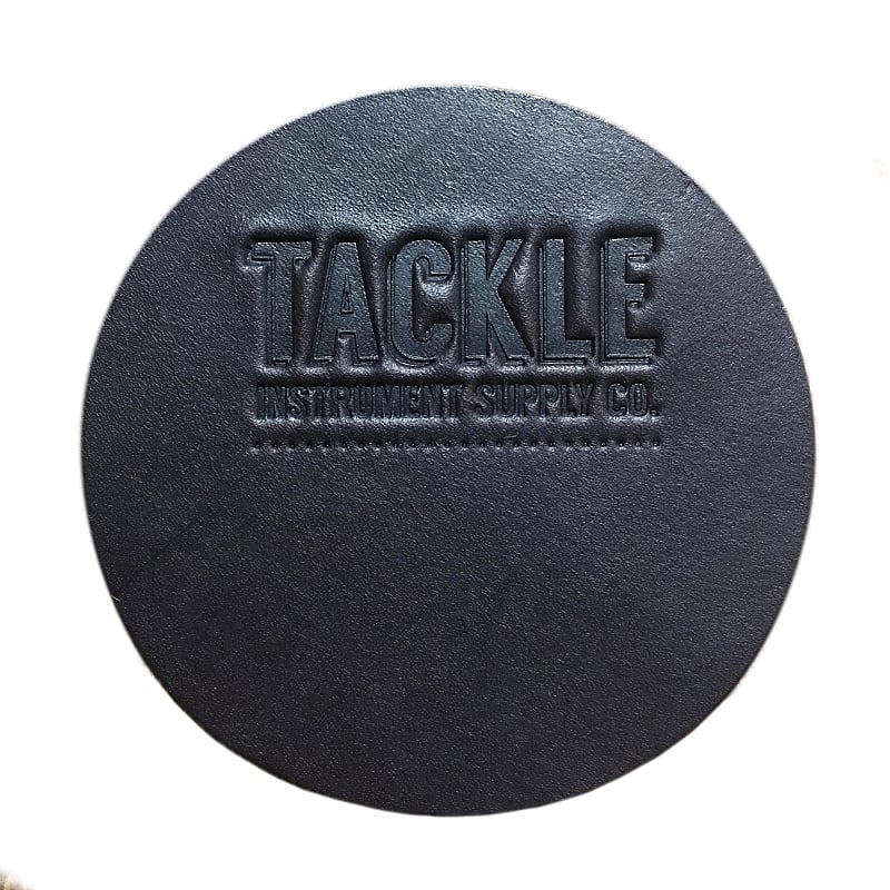 Tackle Leather Bass Drum Beater Patch Black Reverb