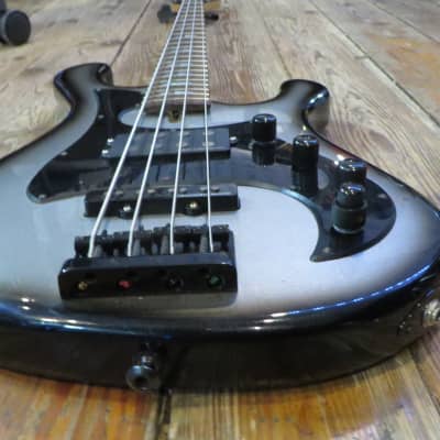 Dean Hillsboro USA Custom Shop Active Electric Bass w/ Original Case & Detuner Rare Silverburst image 7