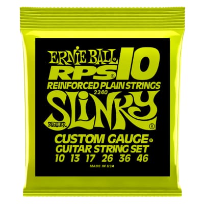Ernie Ball Regular Slinky RPS Nickel Wound Electric Guitar Strings, 10-46 Gauge for sale