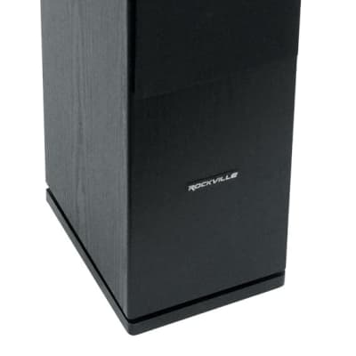 (2) Rockville RockTower 64B Black Home Audio Tower Speakers Passive 4 Ohm image 4