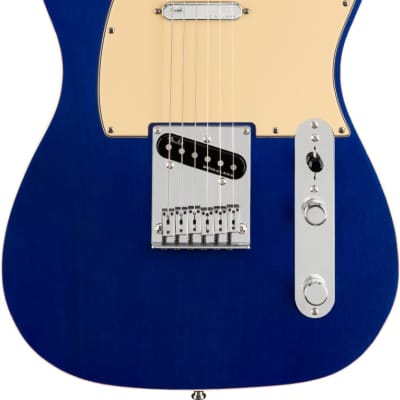 Fender American Ultra Telecaster Electric Guitar Maple FB, Cobra Blue image 1