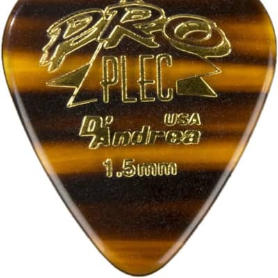 D'Andrea PPRO-351 Pro Plec 351 Standard Guitar Pick, 12-Piece, Shell, 1.5mm for sale
