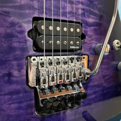 ESP E-II ST-2 2015 - Quilted Maple Reindeer Blue - purple image 15