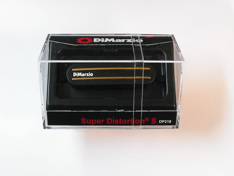 DiMarzio Super Distortion S Single Coil Bridge Pick-up Black W/Gold RailsDP  218