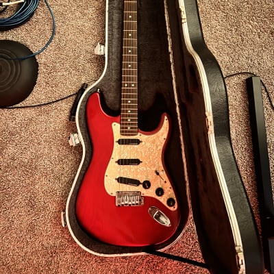 1995 Fender Strat Plus Deluxe with Rosewood Fretboard Crimson Burst image 1