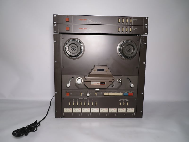 TASCAM 38 1/2 8-Track Tape Recorder w/ Two Tascam DX-4D Modules