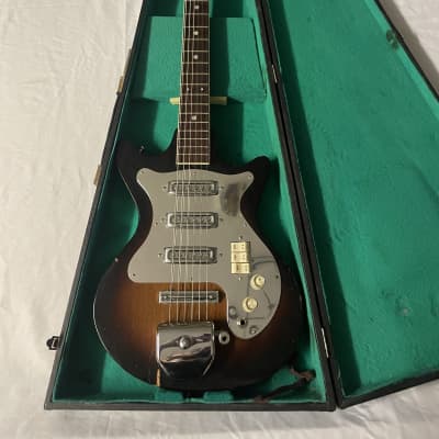 Kingston Hound Dog Taylor 3 Pickup Electric Guitar MIJ Japan 1960s - Sunburst image 18