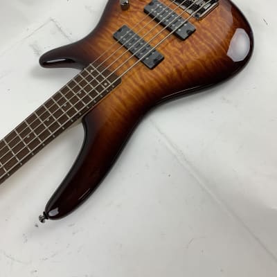 Ibanez SR Series SR405EQM Quilted Maple Dragon Eye Burst 5-String Electric Bass + FREE Gig Bag! image 7