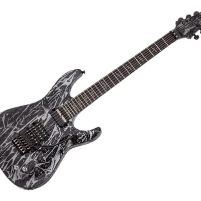 Schecter C-1 FR S Silver Mountain Blood Moon | Reverb