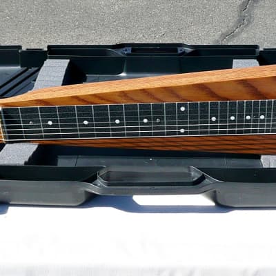 Custom Made USA 6 String Solid Oak Lap Steel with Hardshell Case - Solid Oak Wood Finish - PV Music Guitar Shop Inspected / Setup + Tested - Plays / Sounds Great - Excellent (Near Mint) Condition image 5