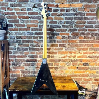 Schafer MIK V-Style Electric Bass (1980s - Slate Marble) image 5