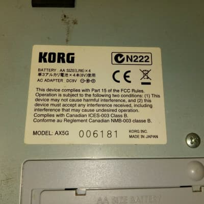 KORG ToneWorks AX5G Modeling Signal Processor For Guitar With Power Supply image 12