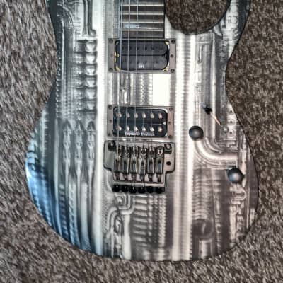 Ibanez RGT HRG1 - H.R. Giger Special Edition 2005 NYC Painting - Black/Silver image 7