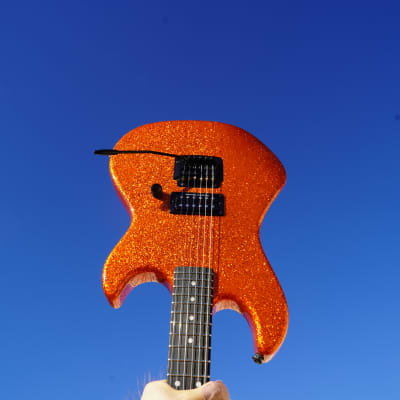 G&L USA CUSTOM SHOP Rampage 22 Orange Flake 6-String Electric Guitar w/ Shop Black Tolex Case image 2
