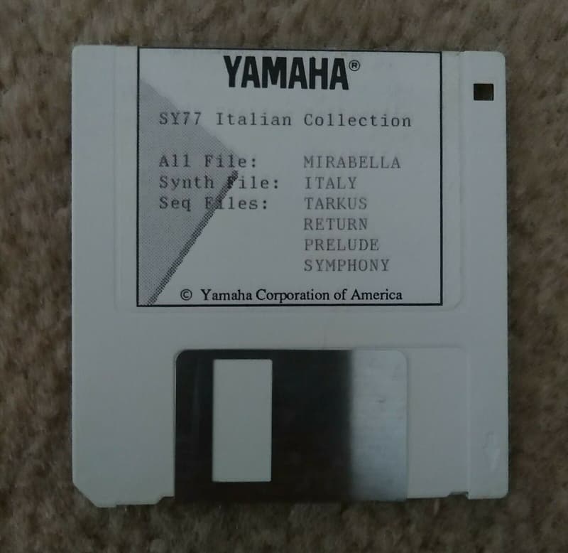 Yamaha SY77 Italian Collection Data Disk image 1