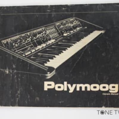 MOOG POLYMOOG SYNTHESIZER OWNERS MANUAL 203a Keyboard book 1976 Norlin VINTAGE SYNTH DEALER