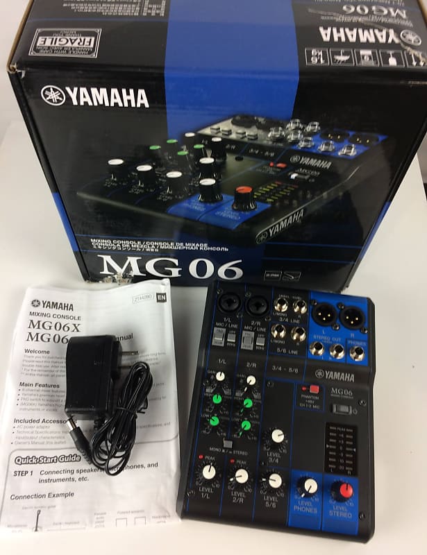 Yamaha MG06 6-Input Stereo Mixer | Reverb