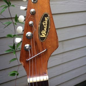 Winston/Teisco Electric Guitar 1960's? Sunburst image 4