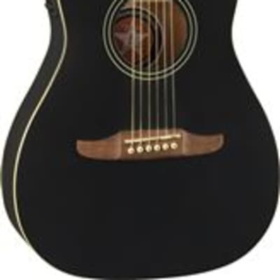 Fender Joe Strummer Campfire Malibu Acoustic Electric Matte Black with Bag image 1