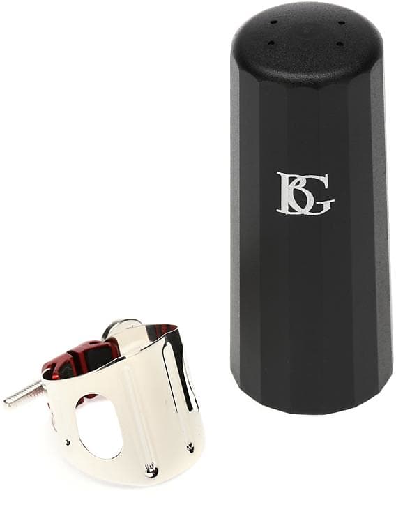 BG LDT Duo Ligature for Tenor Saxophone Silverplated Reverb