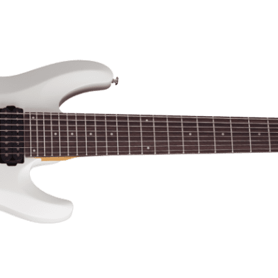 Schecter C-8 Deluxe Electric Guitar Satin White image 2