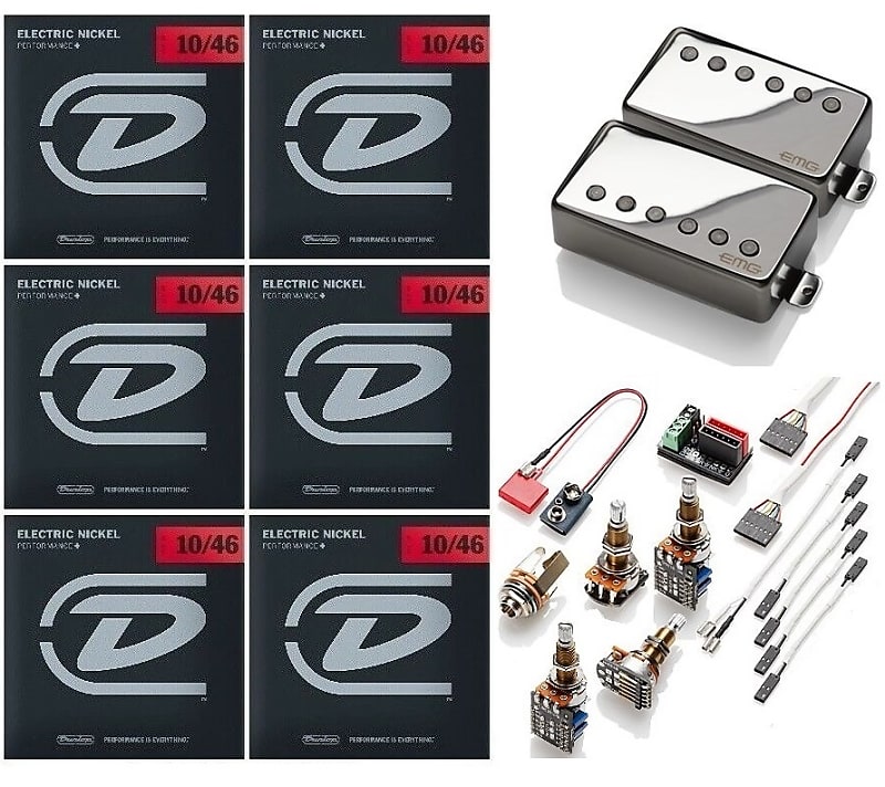 Emg Tw Tw Chrome Tw Dual Mode Set Standard Spaced Long Reverb