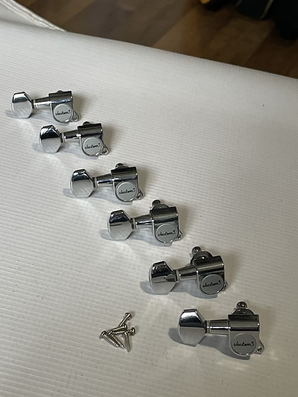 2000's Jackson Dinky Guitar Reverse Neck/Lefty Chrome Tuners Reverb