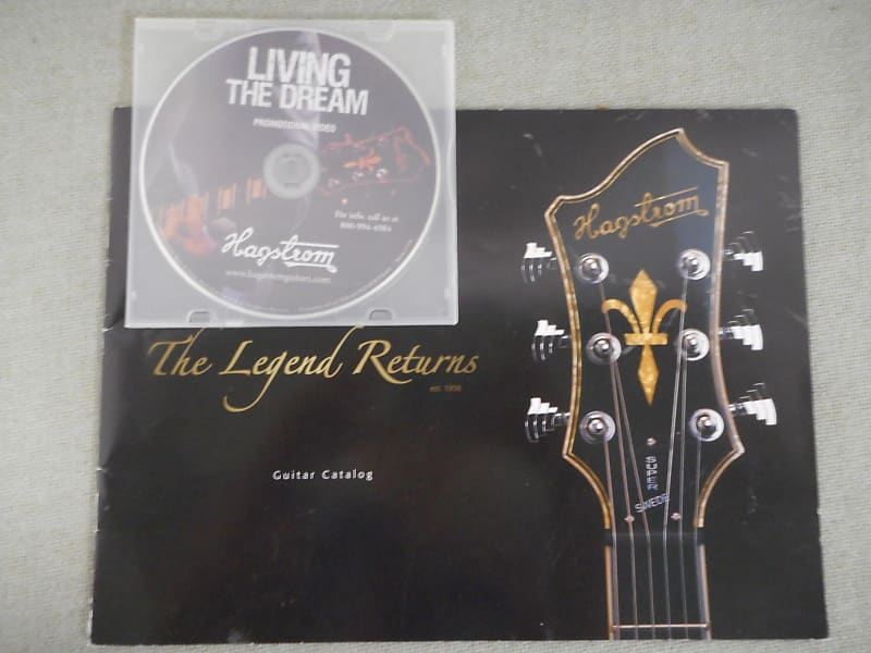 Hagstrom Guitar Catalog with Promotional DVD mid 2000's Reverb