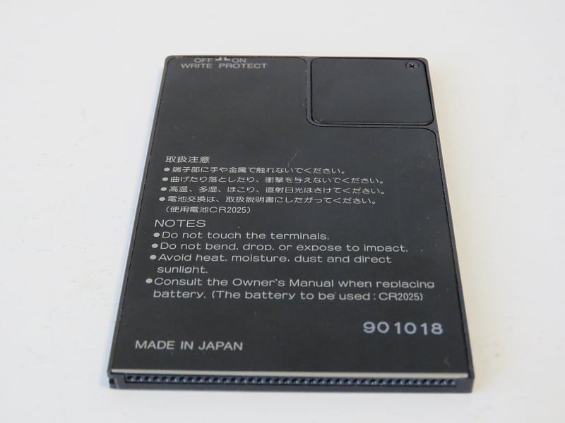 Yamaha Mcd64 Memory Card Ram 64K Bytes Ok Made In Japan #1