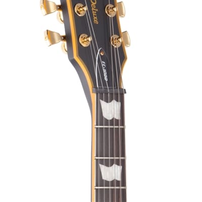 ESP LTD EC1000 Left Handed Electric Guitar Vintage Black image 4