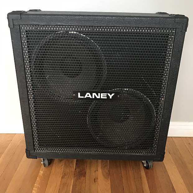 LANEY 2x12 Guitar Cabinet Closed Back RARE 1980's Black | Reverb