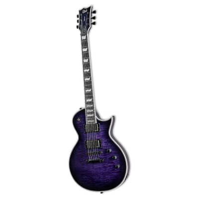 ESP LTD EC-1000 Electric Guitar - See-thru Purple Sunburst image 3