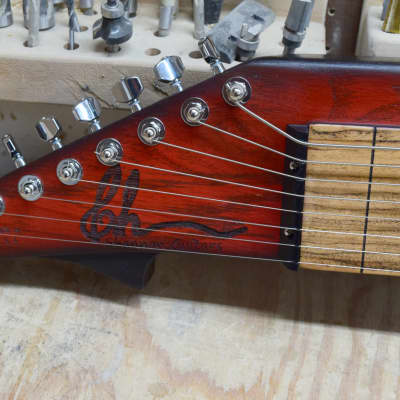 Left Handed - 8-String - Cherry Red Burst - Lap Steel Guitar - Satin Relic Finish - USA Made - C13th Tuning image 6