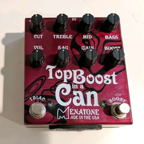 ギター Menatone Top Boost in a Can Five Knob Menatone Top Boost in a Can Guitar Pedal - YouTube