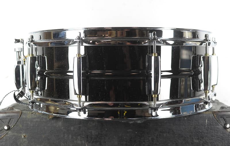 Pearl 5x14 Sensitone Black Nickel Custom Alloy Brass Snare Drum