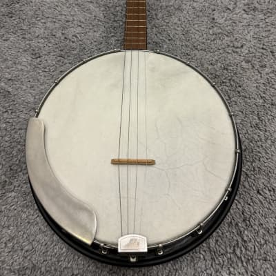 Silvertone Tenor Banjo Resonator 4 string 1950-1960 Sears Kay Made country blues bluegrass folk music ukulele image 5