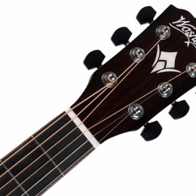 Washburn WLO100SWEK Woodline Series Solid Spruce Orchestra 6-String Acoustic-Electric Guitar w/Case image 8