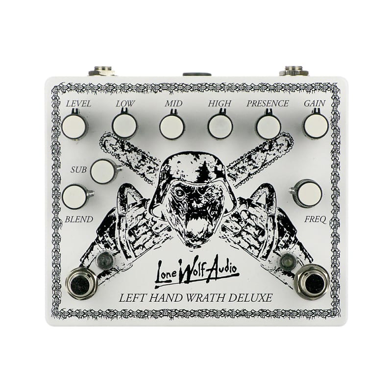 Lone Wolf Audio Left Hand Wrath Deluxe Distortion V3, White (Gear Hero Exclusive) image 1