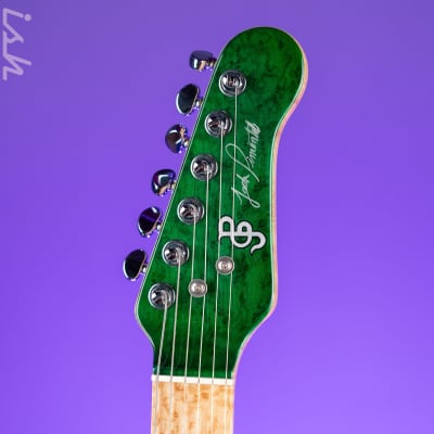 JP Guitars Luna Emerald Green Quilt image 10