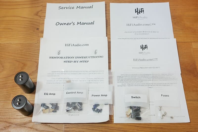 Pioneer SA-8500 restoration kit filter capacitor repair rebuild fix  			