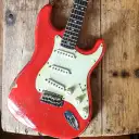 1966 Fender Stratocaster, Fiesta Red, early CBS, Grey Bobbin pick ups.