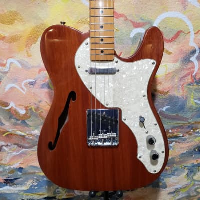 2001 Fender '69 Telecaster Thinline Natural Finish Maple Neck Mahogany Body  (Used) "Made In Mexico" image 2