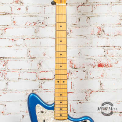 Fender American Ultra Jazzmaster Electric Guitar Cobra Blue image 3