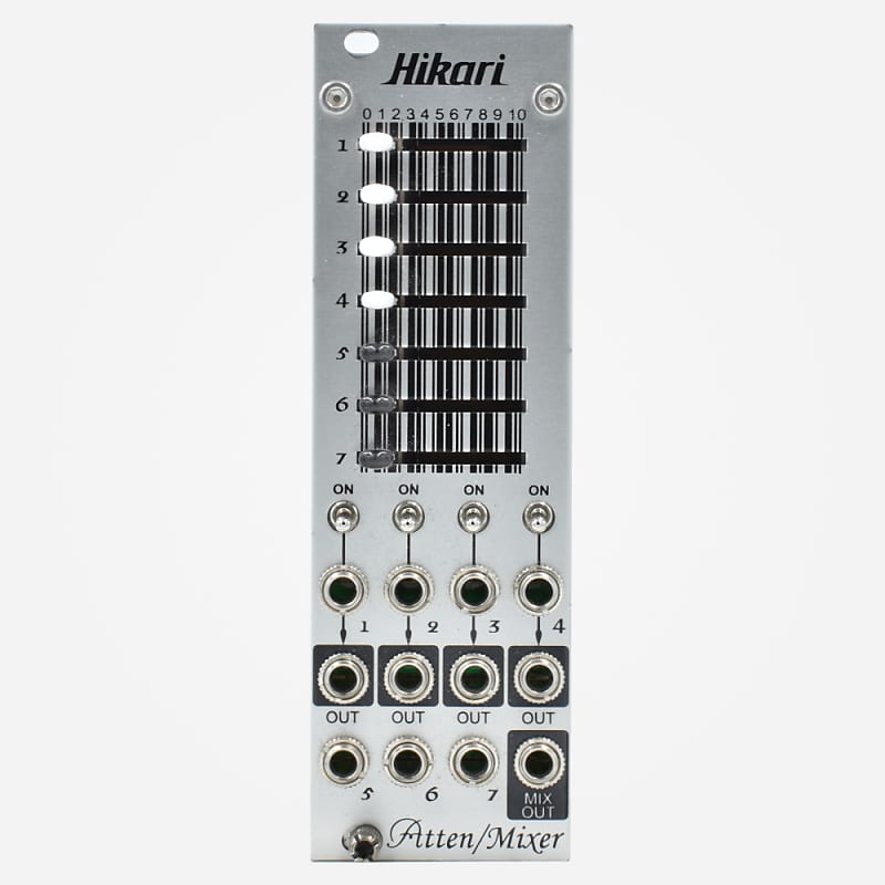 Hikari ATTEN/MIXER Eurorack 7 Channel Attenuator/Offset with Summing Module
