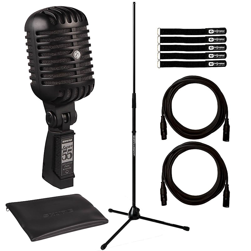 美中古 Shure Super 55-BLK Pitch Black Shure Super 55 Deluxe Pitch Black Edition Vocal Microphone