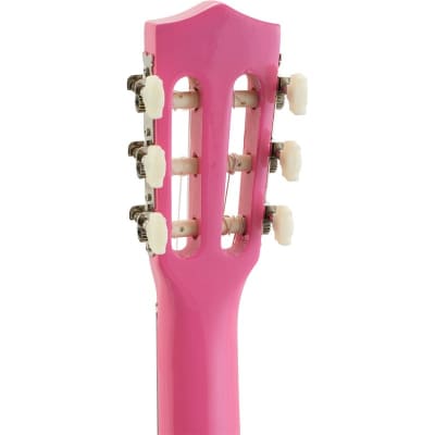 Tiger CLG6 Classical Guitar Starter Pack, 1/2 Size, Pink image 4