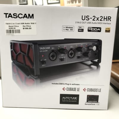 TASCAM US-2x2HR High Resolution USB Audio Interface 2020 - Present - Black image 1