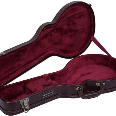 Crossrock CRW600MF F-body Mandolin Deluxe Wooden Hard Case with Leather Look No Fearing in Traving image 4